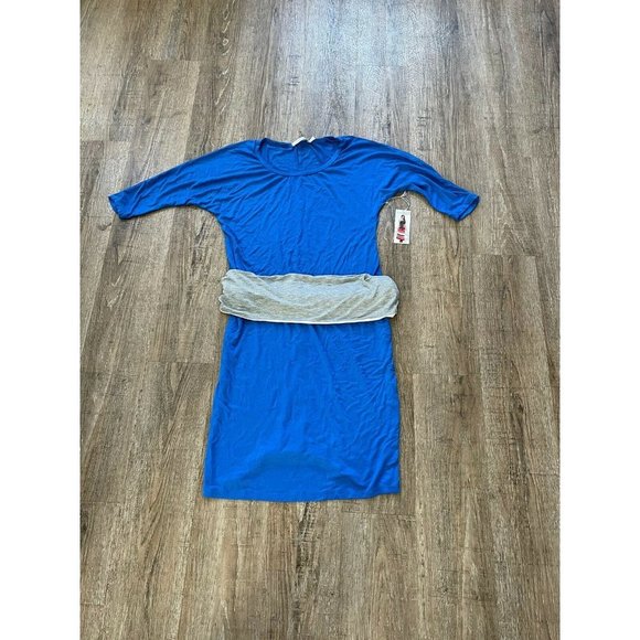 Jules & Jim Maternity Dress with Belly Band Whirlpool Blue Sz Medium - Picture 1 of 2